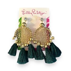 LILLY PULITZER Sea Dreamer Earrings Botanical Green